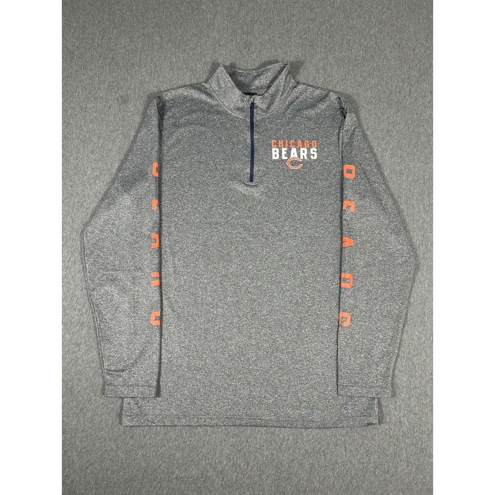NFL Team‎ Apparel Chicago Bears Quarter Zip Pullover Size M